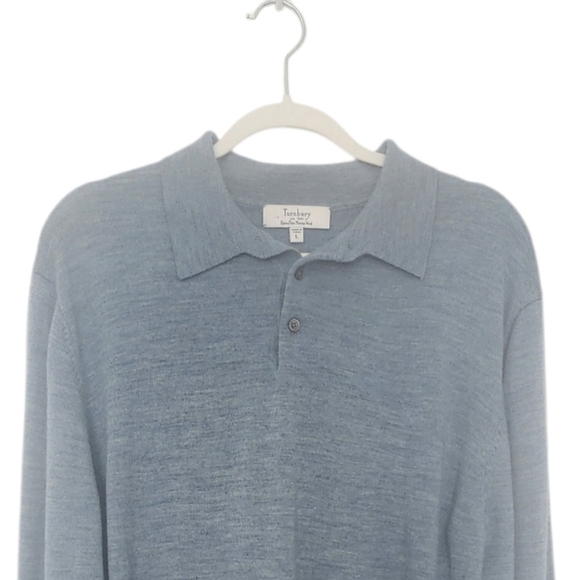 Turnbury Extra Fine Merino Wool Collared Knit Sweater Size Large. - Picture 3 of 7